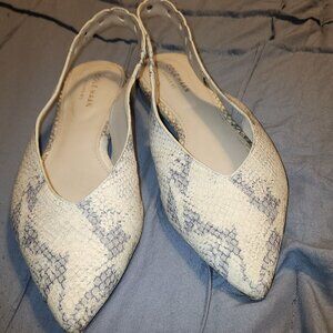 COLE HAAN SNAKE PRINT SLINGBACK